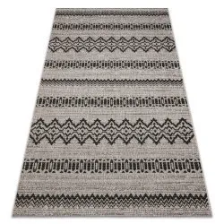 Covor sisal Floorlux 20510 argintiu si negru