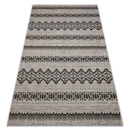 Covor sisal Floorlux 20510 argintiu si negru