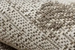DYWAN SZNURKOWY SIZAL FLOORLUX 20491 KWIATY szampański / ciemnoszary 