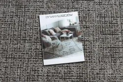 DYWAN SZNURKOWY SIZAL FLOORLUX KOŁO 20401 Ramka srebrny / czarny
