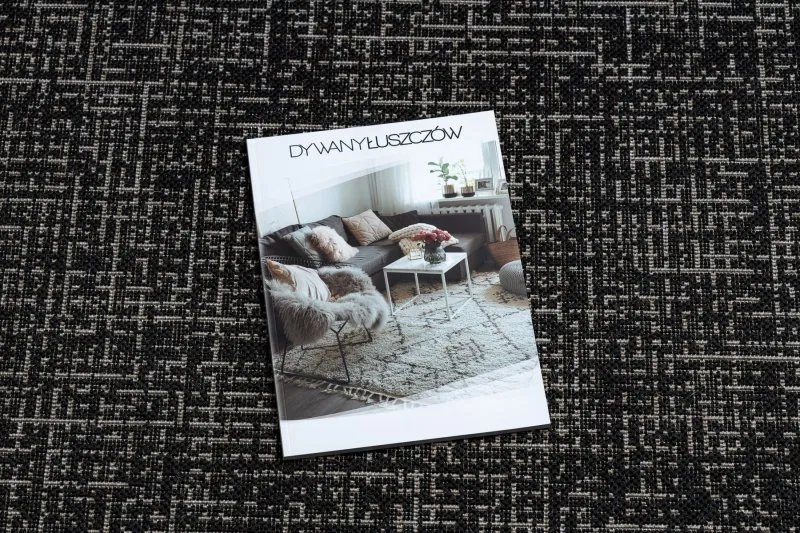Covor sisal Floorlux Cerc 20401 Cadru negru si argintiu