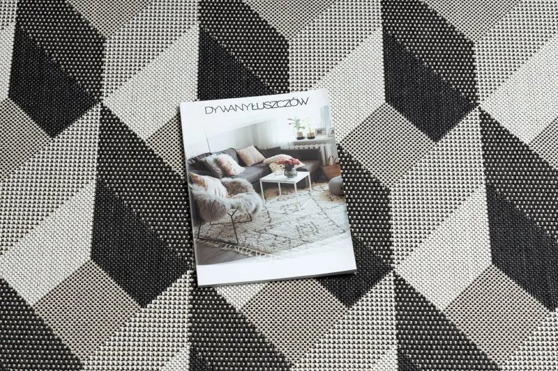Covor sisal Flat 48624/690 Cuburi 3D