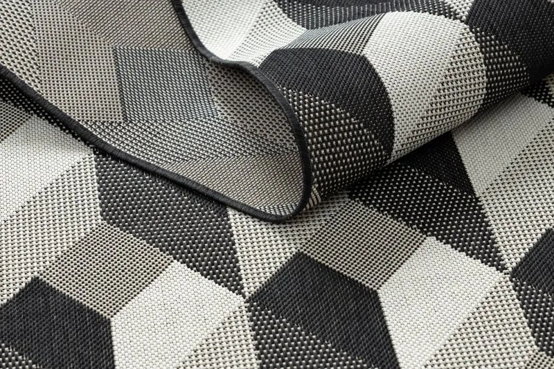 Covor sisal Flat 48624/690 Cuburi 3D