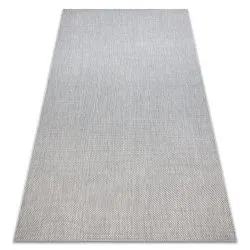 Covor sisal Flat 48663/037 uniformă argintiu