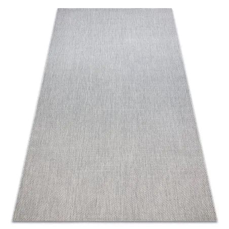 Covor sisal Flat 48663/037 uniformă argintiu