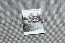 Covor sisal Flat 48663/037 uniformă argintiu