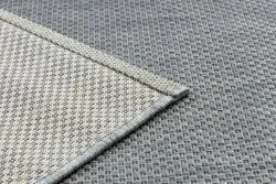 Covor sisal Flat 48663/037 uniformă argintiu