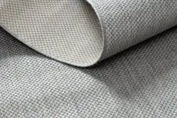 Covor sisal Flat 48663/037 uniformă argintiu