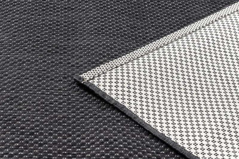 Covor sisal Flat 48663/090 negru