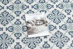 Covor sisal Color 19246/969 Flori alb