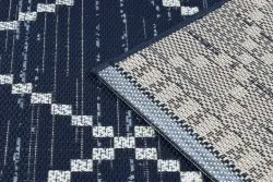 Covor sisal Color 47268/309 Caro Pătrate albastru
