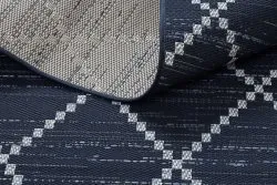 Covor sisal Color 47268/309 Caro Pătrate albastru