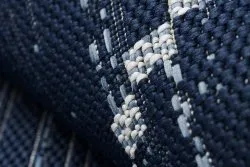 Covor sisal Color 47268/309 Caro Pătrate albastru