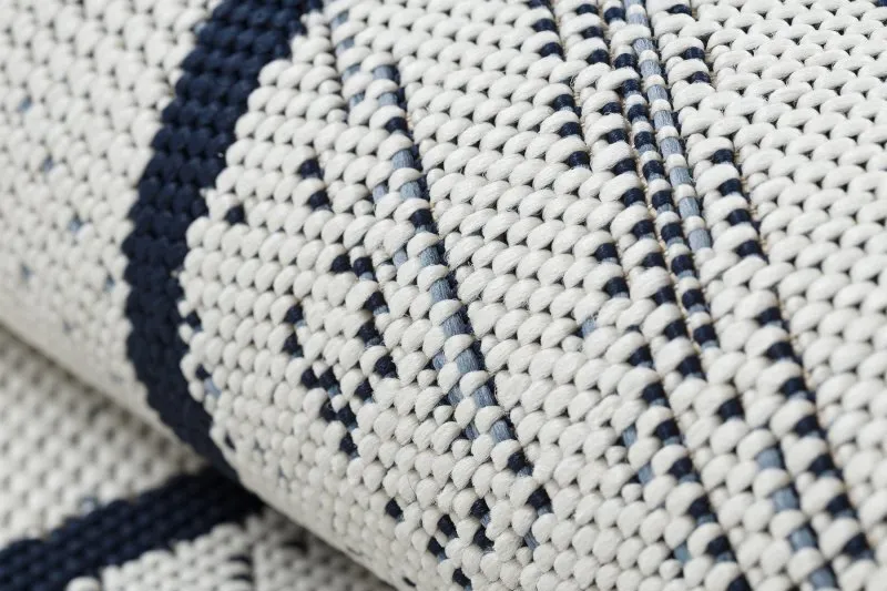 Covor sisal Color 47272/396 Caro Pătrate alb