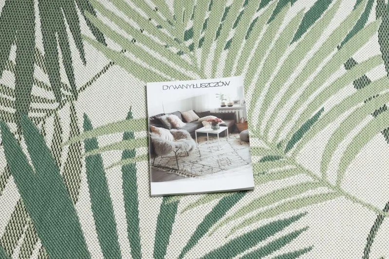 Covor sisal Color 19433/062 Frunze verde Jungla