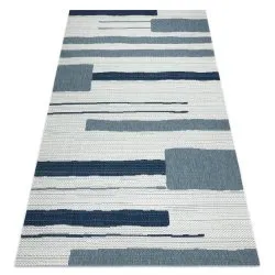 Covor COLOR 19676369 SISAL linii bej / kék
