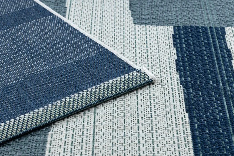 Covor COLOR 19676369 SISAL linii bej / kék