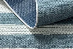 Covor COLOR 19676369 SISAL linii bej / kék