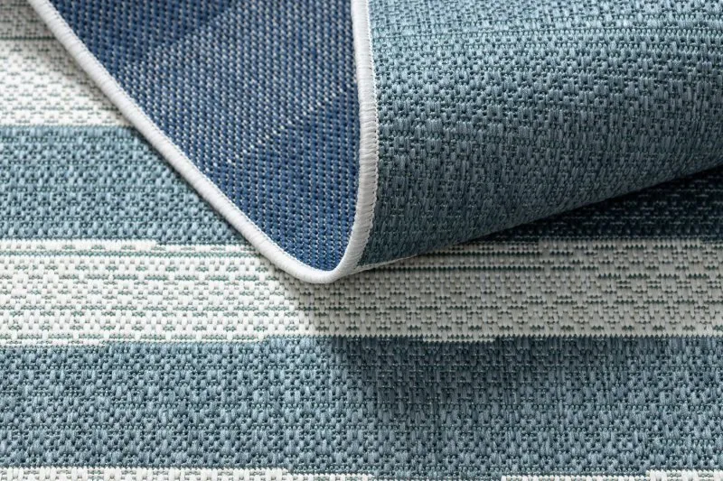Covor COLOR 19676369 SISAL linii bej / kék