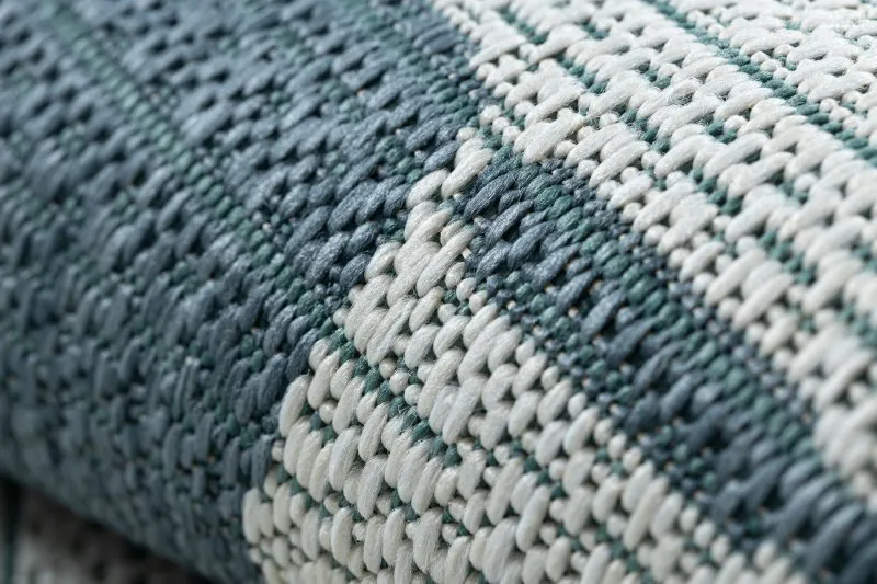 Covor COLOR 19676369 SISAL linii bej / kék