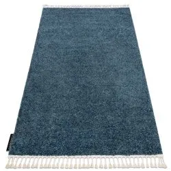 Covor Berber 9000 albastru Franjuri shaggy