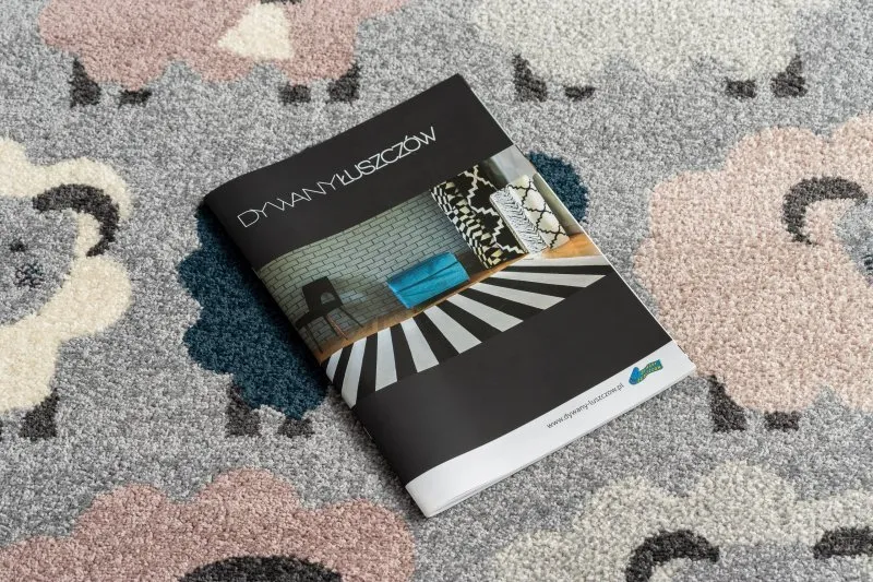 Covor Heos 78468 gri si albastru Oaie