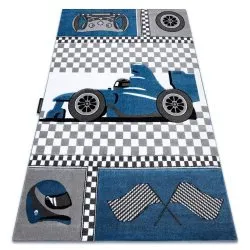 Covor PETIT RACE FORMULA 1 MAȘINĂ albastru