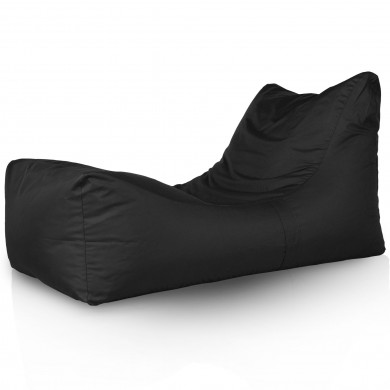 Negru fotoliu puf lounger athens exterior