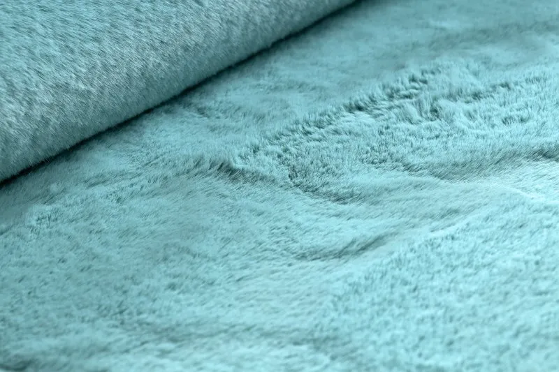 Dywan BUNNY aqua niebieski IMITACJA FUTRA KRÓLIKA