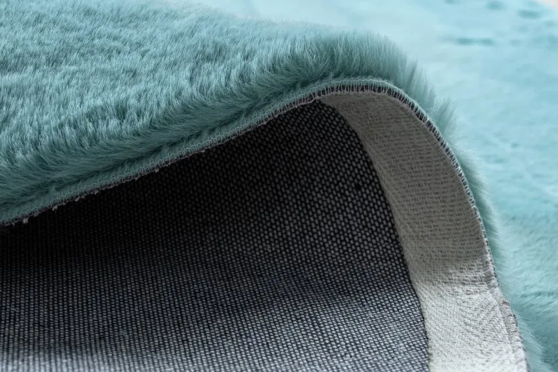 Covor BUNNY cerc aqua albastru