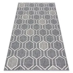 Covor SPRING 20404332 Hexagon sisal, buclat - gri
