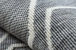 Covor SPRING 20404332 Hexagon sisal, buclat - gri