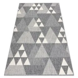 Covor SPRING 20409332 triunghiuri sisal, buclat - gri