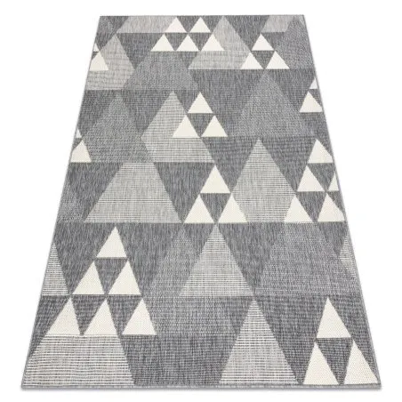 Covor SPRING 20409332 triunghiuri sisal, buclat - gri