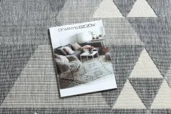 Covor SPRING 20409332 triunghiuri sisal, buclat - gri