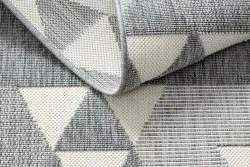 Covor SPRING 20409332 triunghiuri sisal, buclat - gri