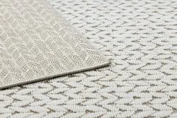 Dywan SPRING 20467558 Jodełka, chevron sznurkowy, pętelkowy - beż