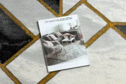 Dywan EMERALD ekskluzywny 1015 glamour, stylowy marmur, geometryczny czarny / złoty