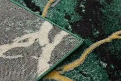 Dywan EMERALD ekskluzywny 1018 glamour, stylowy marmur butelkowa zieleń / złoty