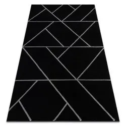 Exclusiv EMERALD covor 7543 glamour, stilat, geometric negru / argint