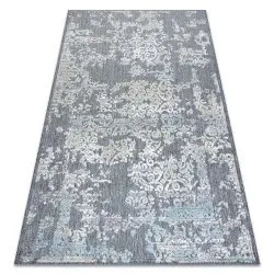 Covor Structural SOLE D3812 Ornament - țesute plate gri / bej
