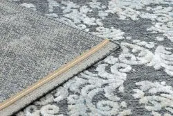Dywan Strukturalny SOLE D3812 Ornament - płasko tkany szary / beż
