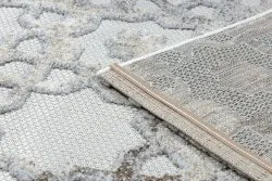 Dywan Strukturalny SOLE D3882 Ornament - płasko tkany beż / szary