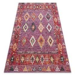 Covor modern MUNDO D7701 caro boho exterior roz / bej