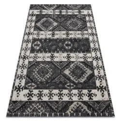 Covor modern MUNDO E0651 etnic exterior bej / negru