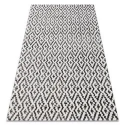 Covor modern MUNDO E0621 geometric exterior bej / negru