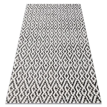 Dywan nowoczesny MUNDO E0621 geometryczny outdoor beż / czarny