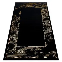 Modern GLOSS covor 408C 86 Cadru stilat, glamour, art deco negru / aur