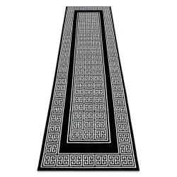 Modern GLOSS covor, traversa 6776 85 stilat, cadru, grecesc negru / fildeş