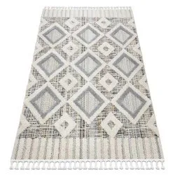 Covor SEVILLA Y523C caro gri / galben Franjuri Berber shaggy